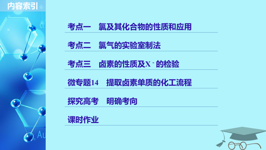 2019版高考化学一轮复习第四章非金属及其化合物第15讲富集在海水中的元素——卤素课件_第3页