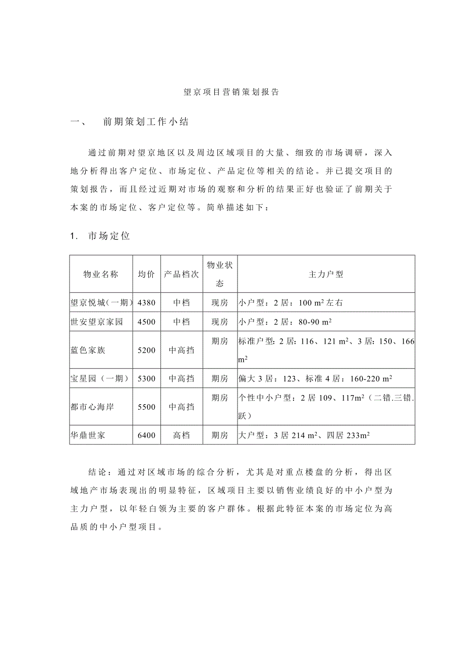 北京经典项目营销推广策划案_第4页