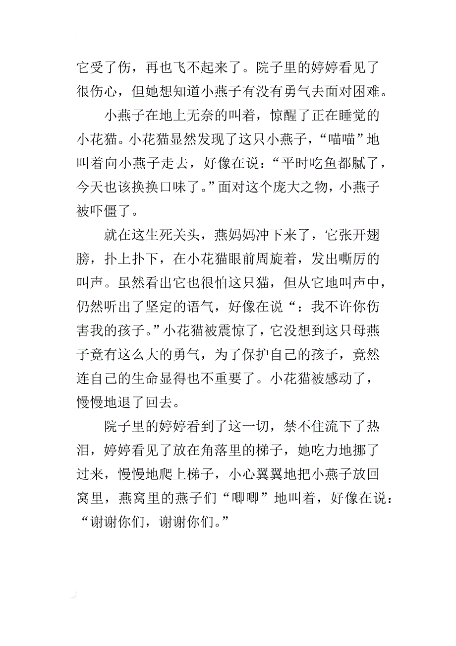 伟大的母爱五年级作文500字_第3页