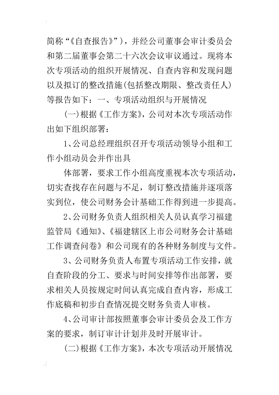 公司财务风险年度总结自查报告_第2页