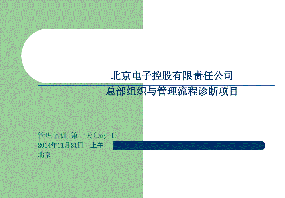 北京电子控股组织结构培训_第1页