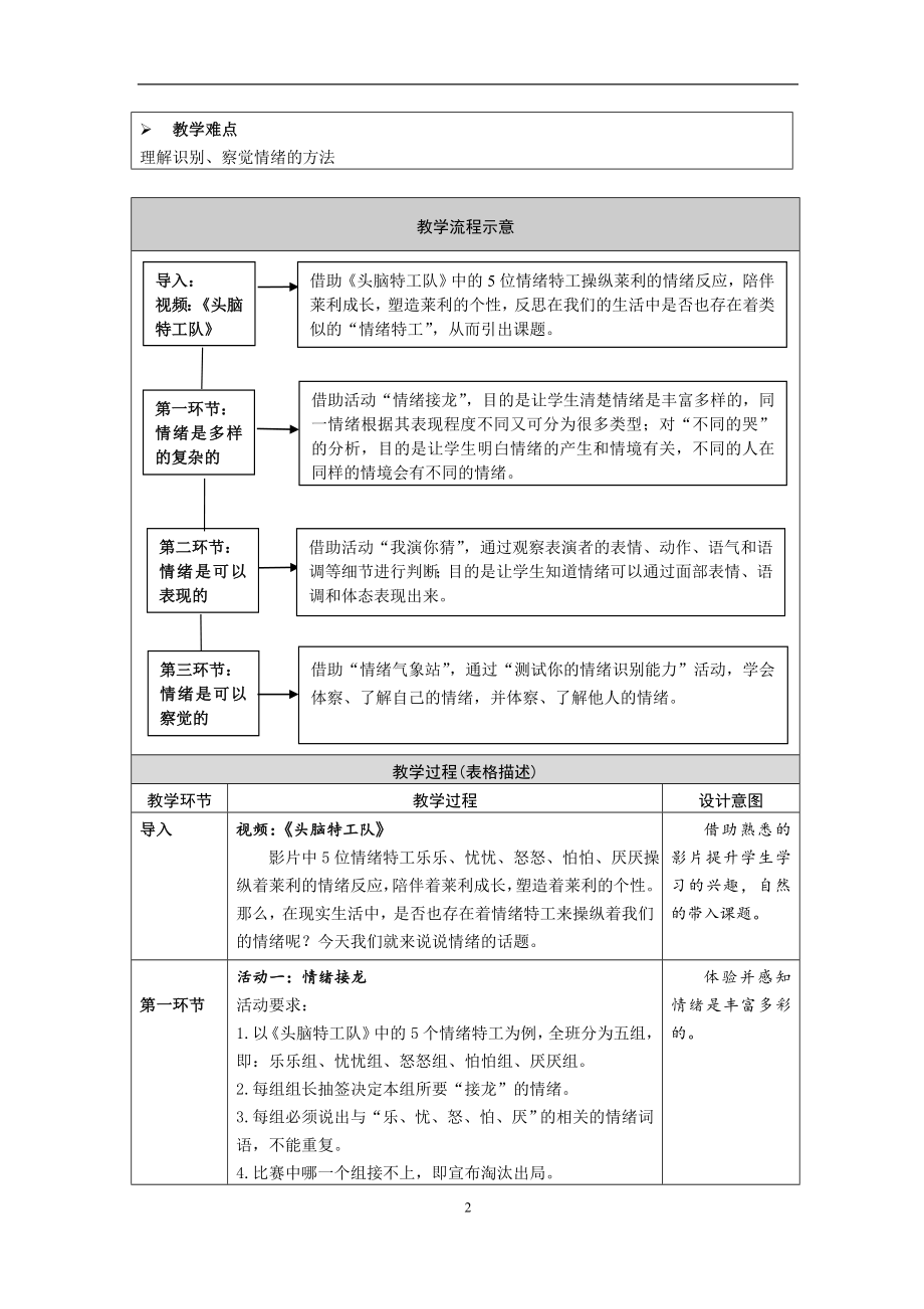 北师大道德与法制七年级下册教案全册_第2页