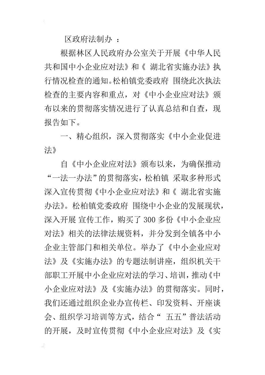 企业公司关于应对法自查总结报告范文_第5页