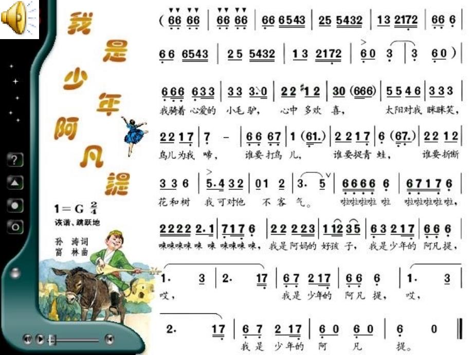 小学音乐四年级上册《我是少年阿凡提》课件_第4页