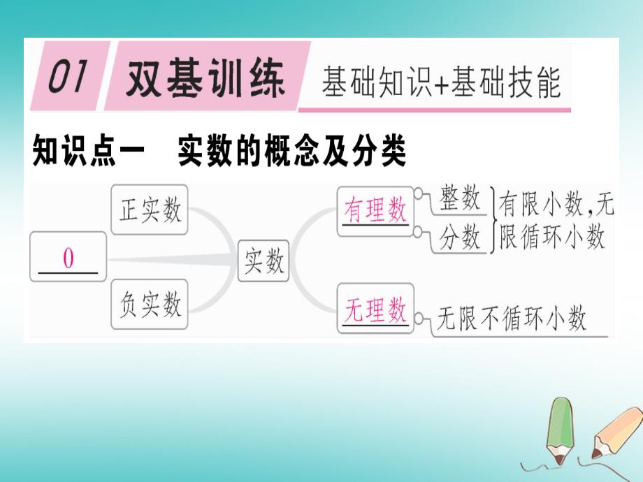 通用版2018年秋八年级数学上册第2章实数2.6实数习题讲评课件新版北师大版_第2页