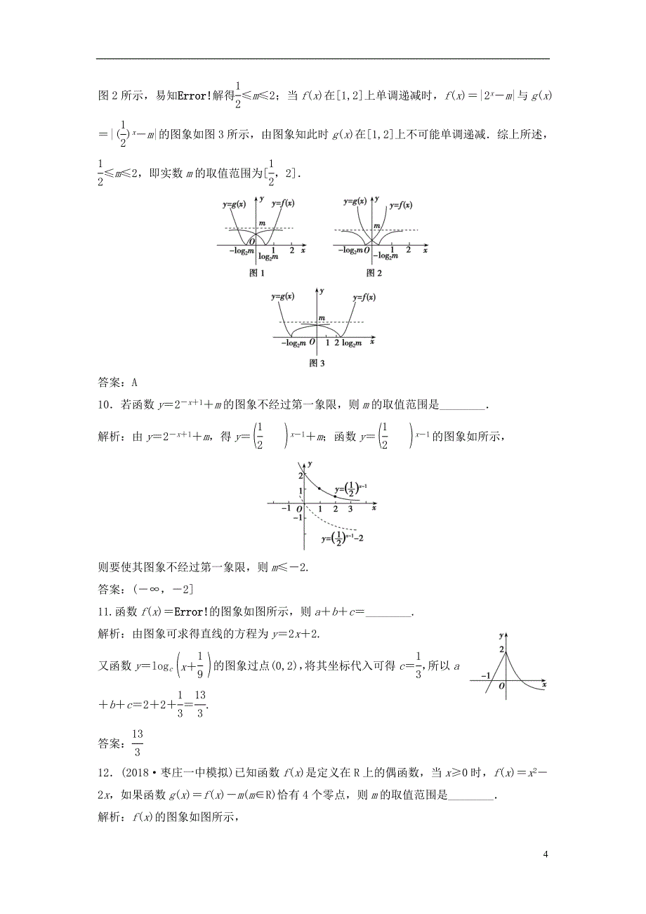 2019届高考数学一轮复习第二章函数、导数及其应用第七节函数的图象课时作业_第4页
