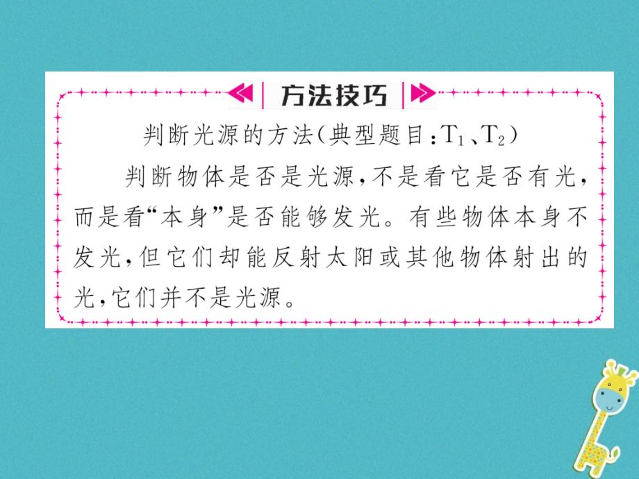 2018年八年级物理全册第4章第1节光的反射第1课时光的传播习题课件新版沪科版_第3页