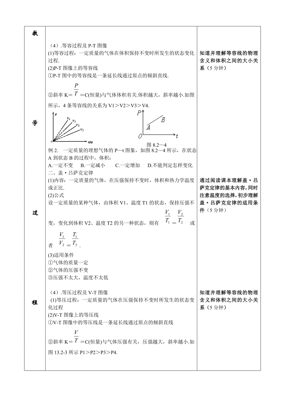 高中物理选修3－3第八章《气体的等容变化和等压变化》_第2页