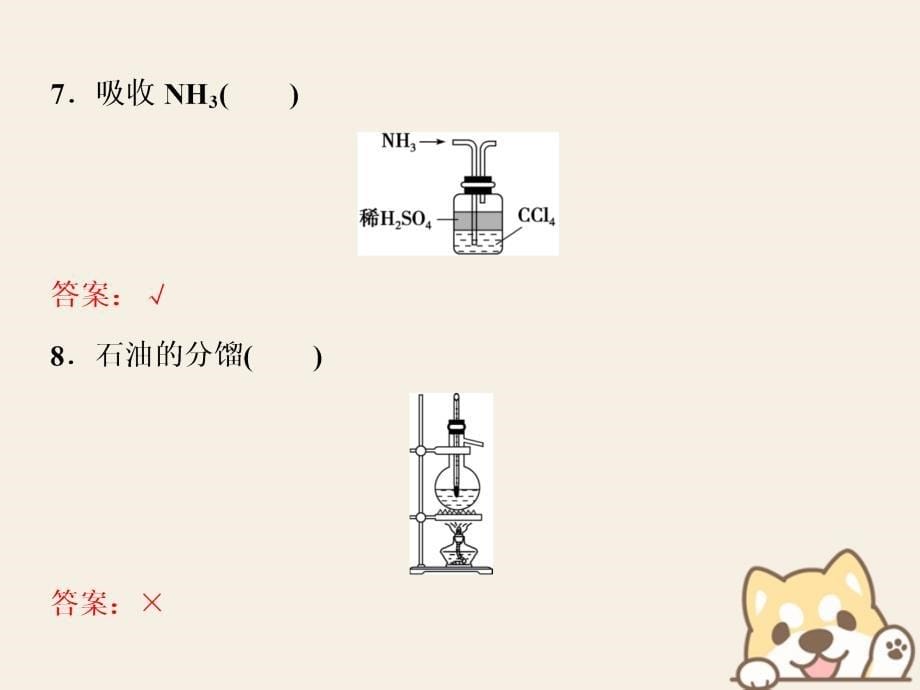 2019版高考化学一轮复习第十章化学实验排查落实练十课件_第5页