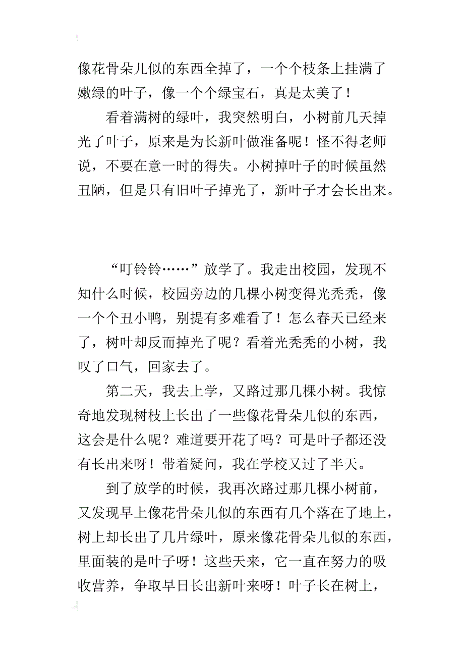 四年级观察植物的发现作文美丽的过程_第2页