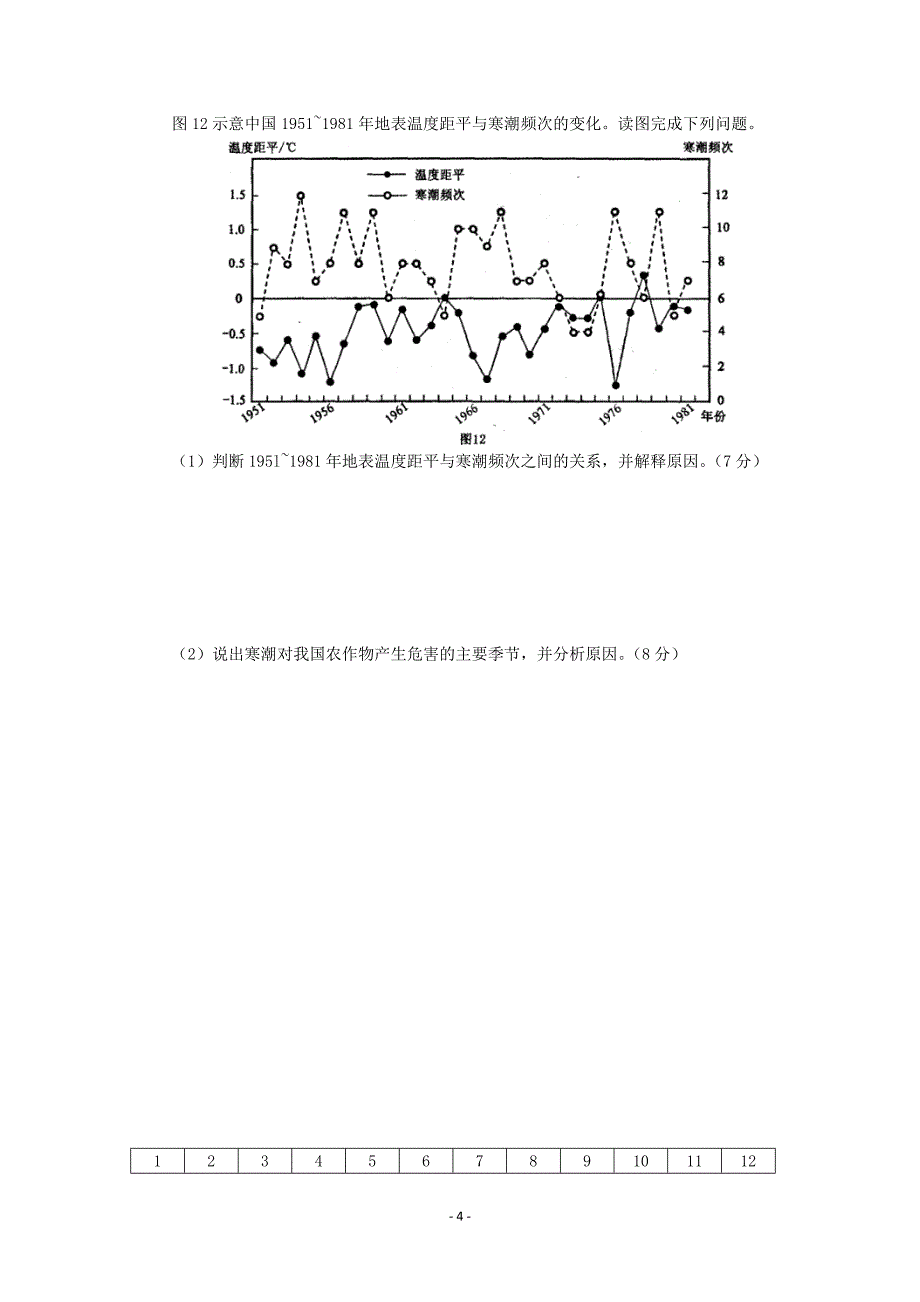 高三地理二轮测试题及答案_第4页