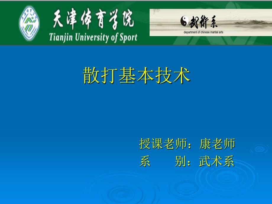 武术散打技术特征及要求_第1页