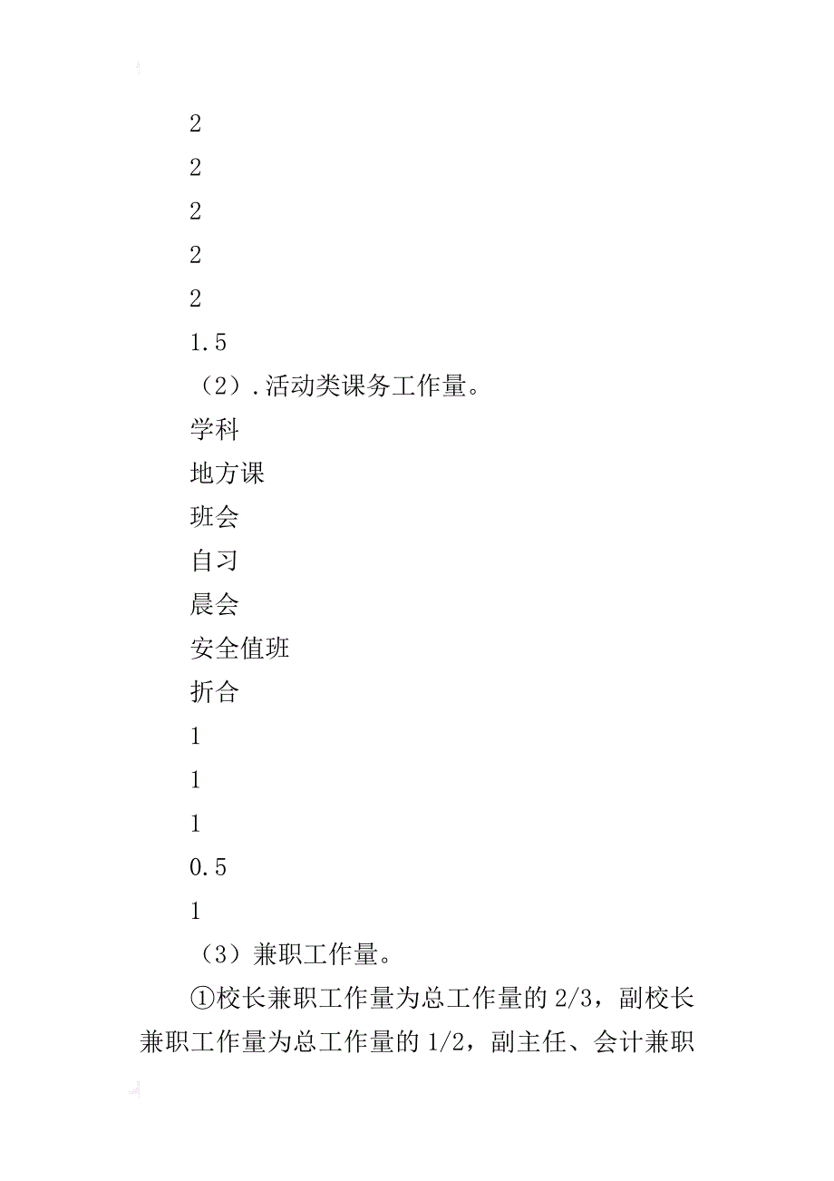 小学教师工作量考核方案_第3页