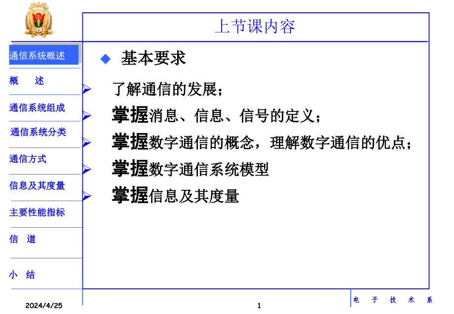 通信原理—绪论2讲新_第1页