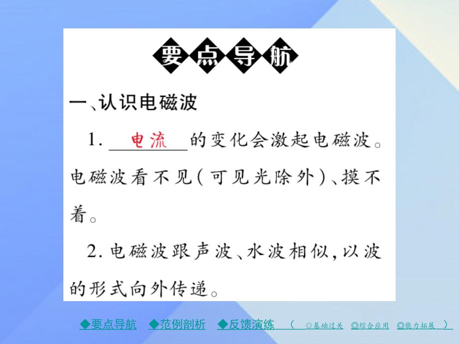 【巴蜀英才】2016年秋九年级物理下册 第10章 电磁波与信息技术 第1节 神奇的电磁波教学课件 （新版）教科版_第2页