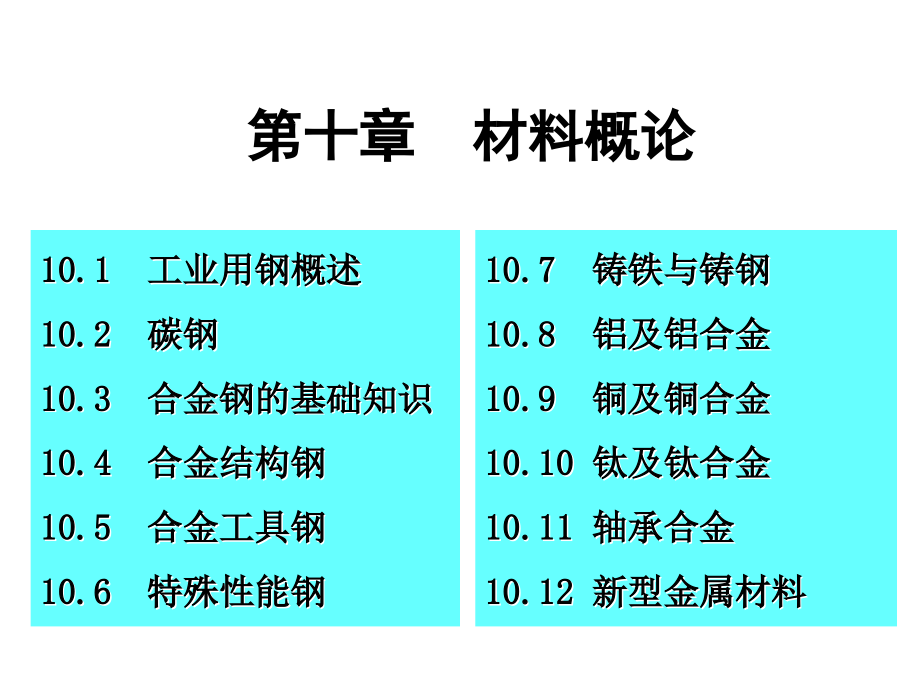 10材料科学基础概论-白色背景_ppt课件_第1页