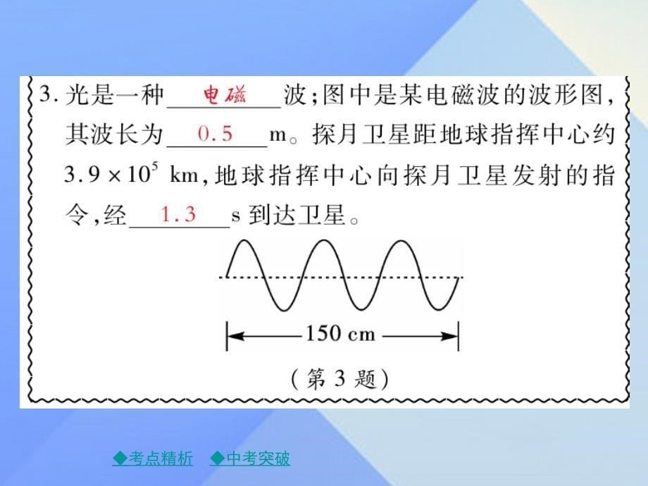 【巴蜀英才】2016年秋九年级物理下册 第10章 电磁波与信息技术章末复习教学课件 （新版）教科版_第5页