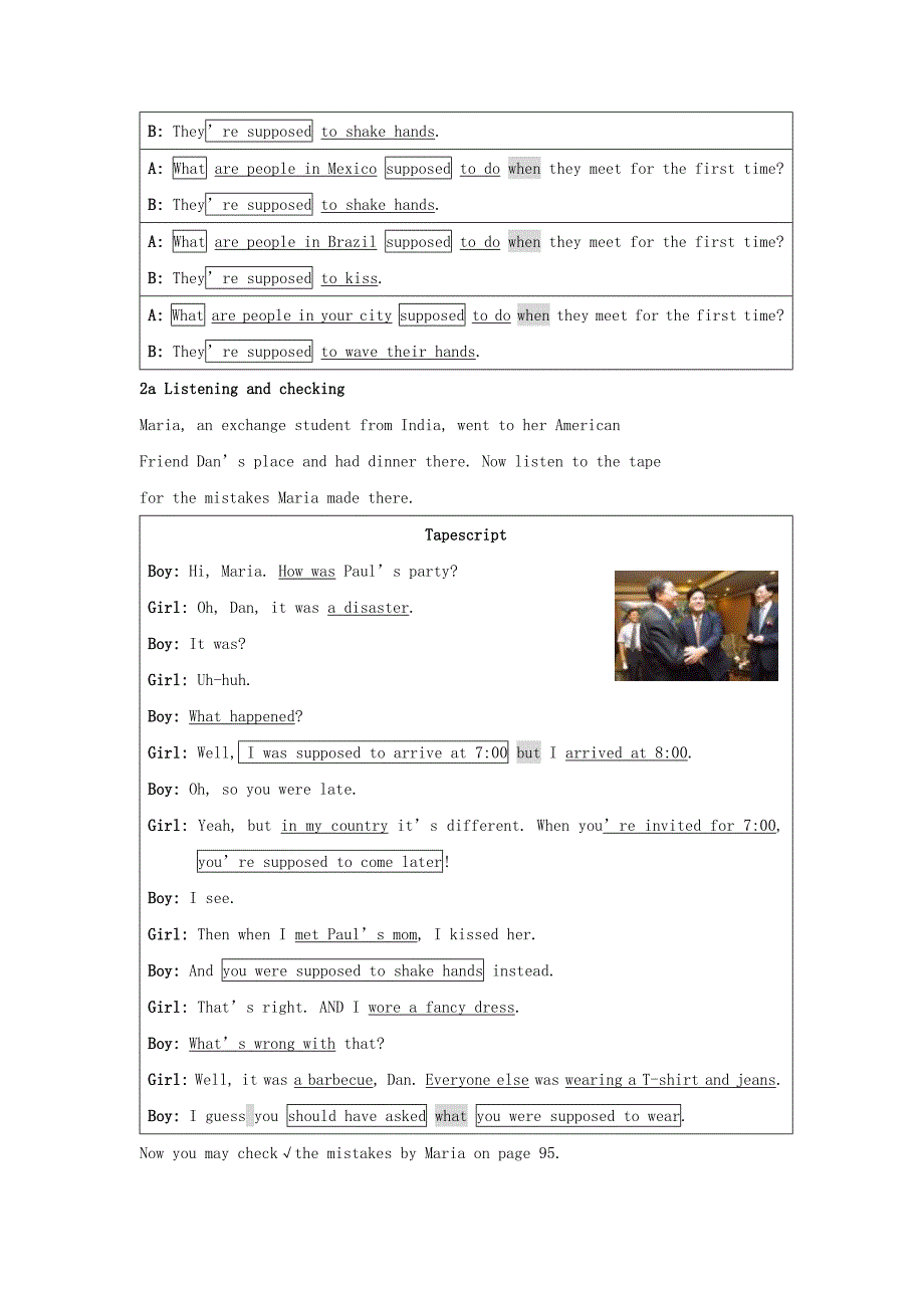 九年级英语全册 unit 12 you’re supposed to shake hands教学设计 人教新目标版_第3页