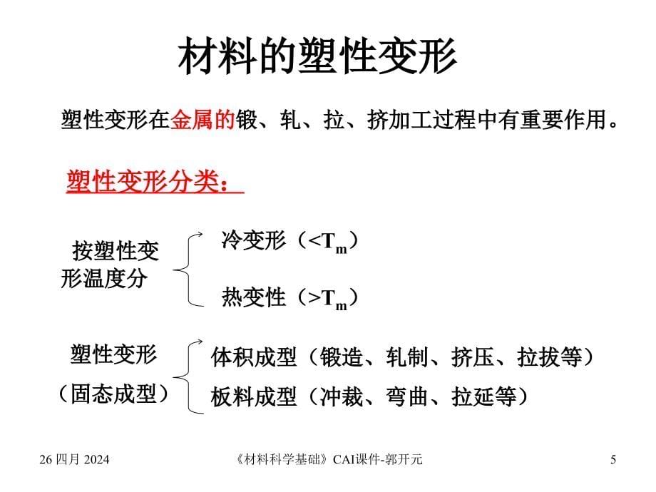 《材料科学基础》cai课件材料的形变与再结晶_第5页