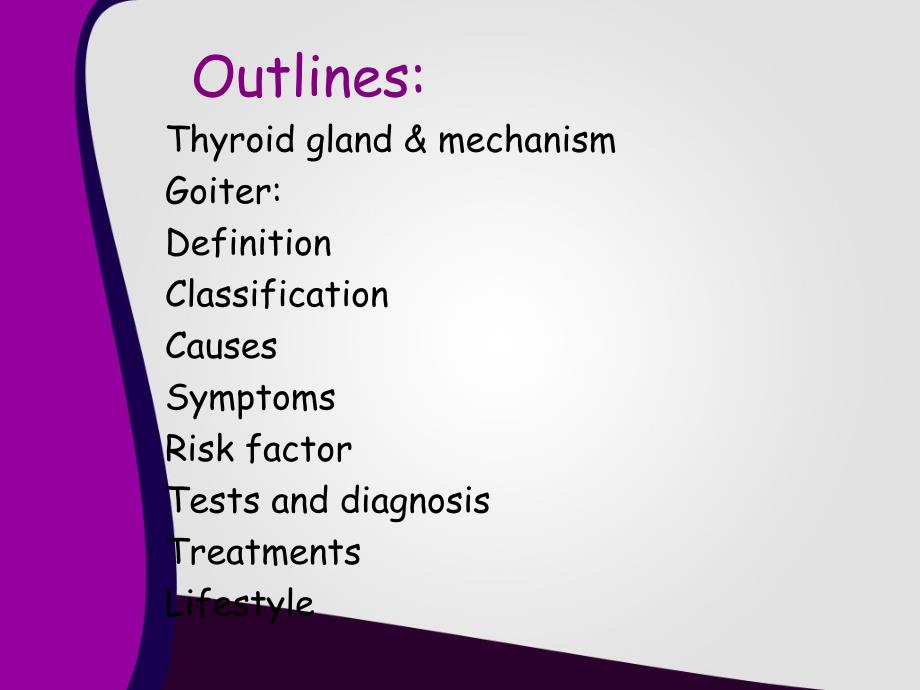 thyroid gland & mechanism,definition,classification ：甲状腺和机制，定义，分类_第3页
