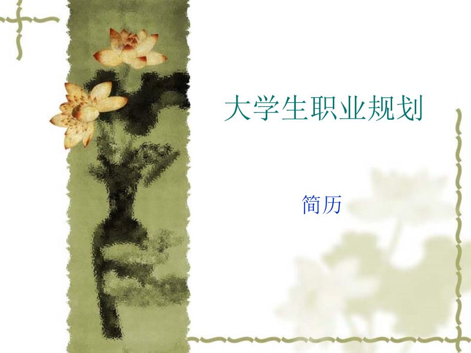 大学生职业规划22_第1页