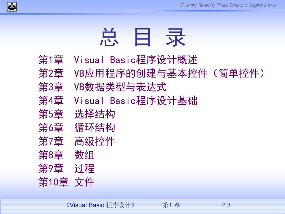 【最新资料】vb第一章 vb可视化程序设计概述ppt模版课件_第3页