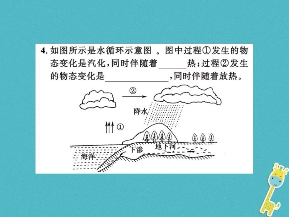 2018年八年级物理上册2.5水循环习题课件新版苏科版_第5页