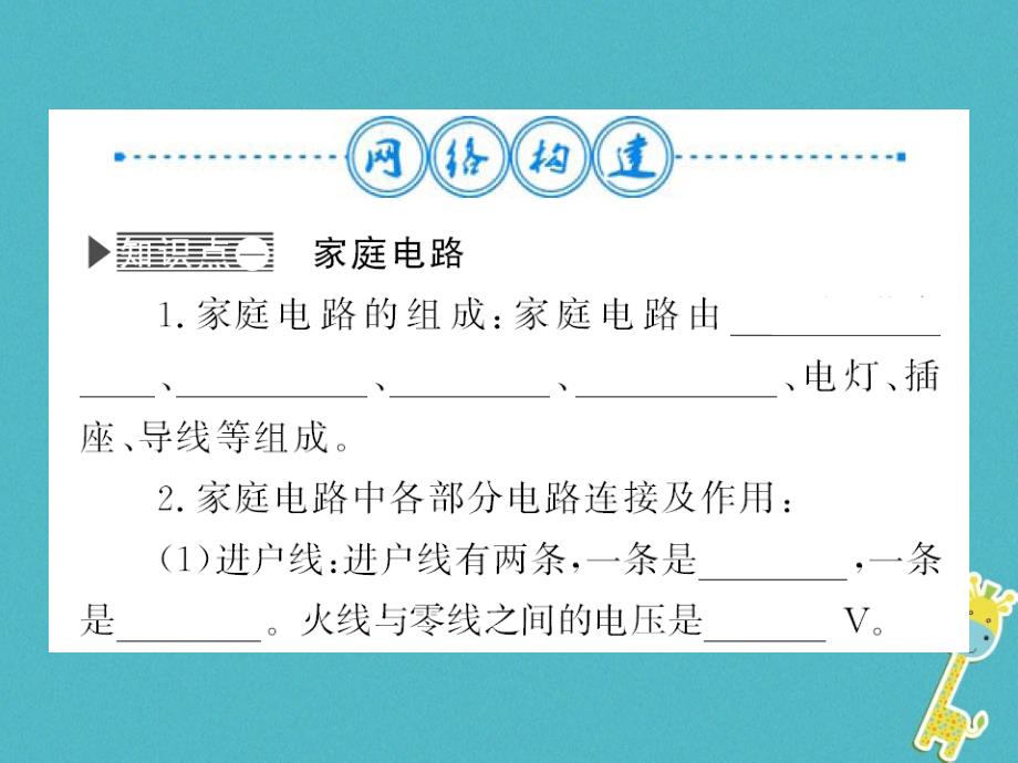 2018年九年级物理全册 第十九章 生活用电整理与复习课件 新人教版_第2页