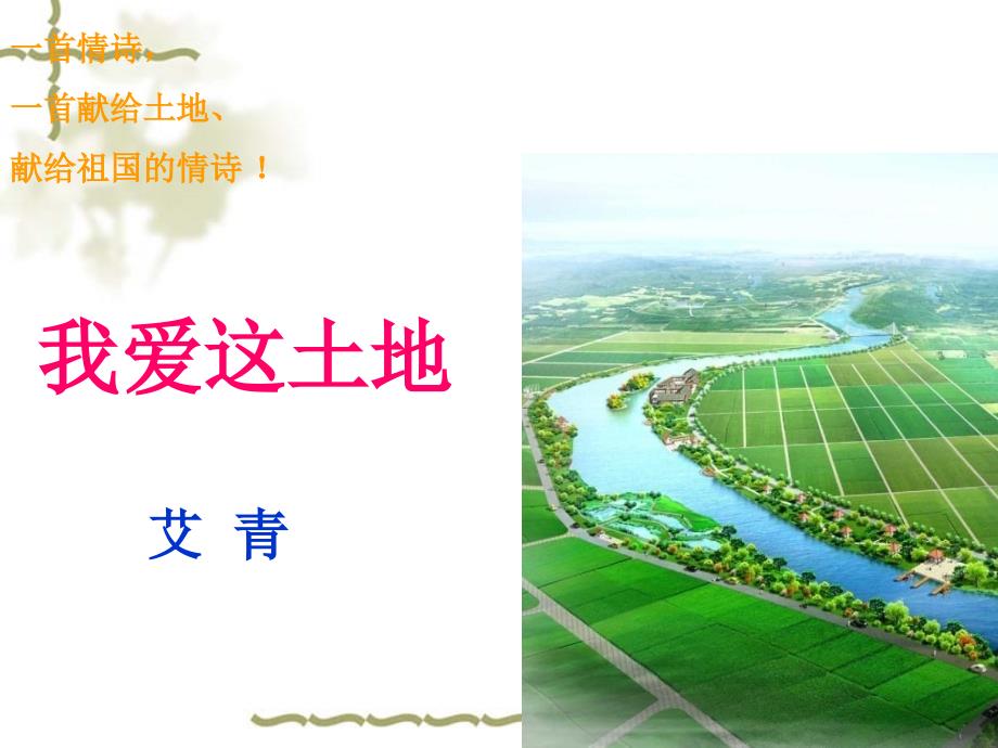 2018年新人教部编本九年级上册语文我爱这土地--教学课件_第2页