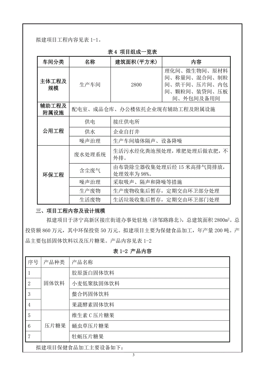 山东祥宏堂医药有限公司定型包装保健食品生产项目环境影响报告表_第4页