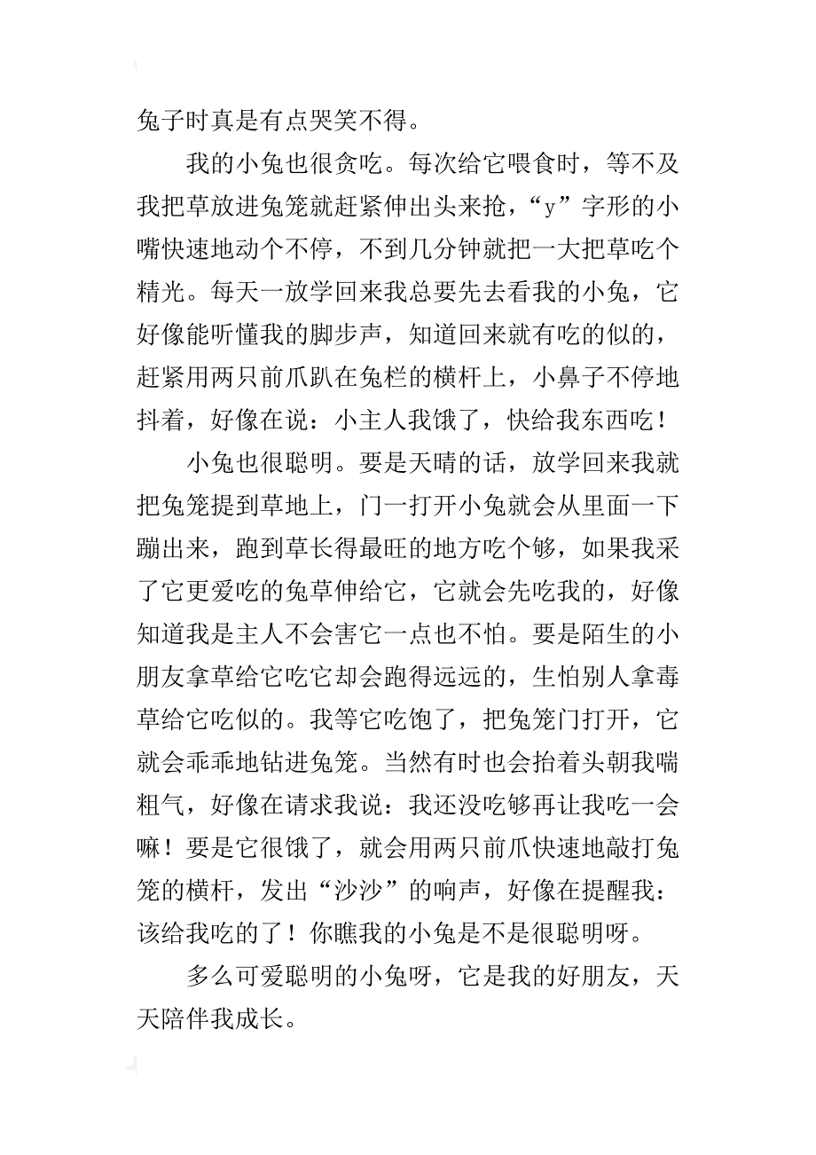 小白兔七年级作文800字_第2页