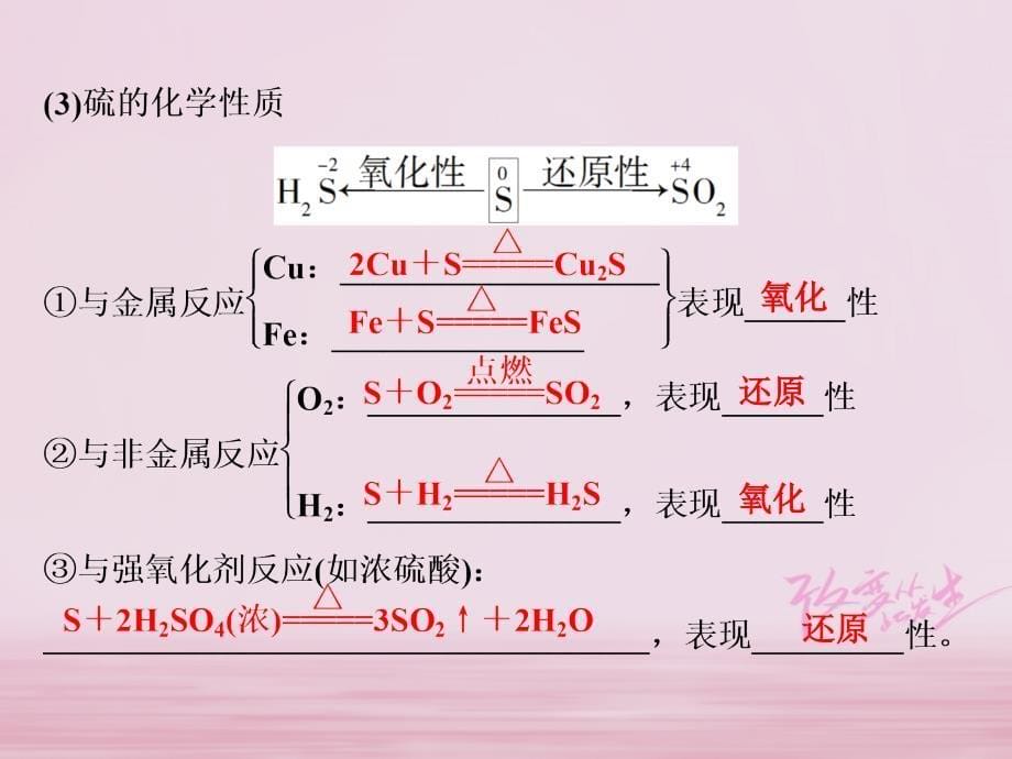 2019版高考化学总复习 第4章 非金属及其重要化合物 第3节 硫及其重要化合物课件 新人教版_第5页