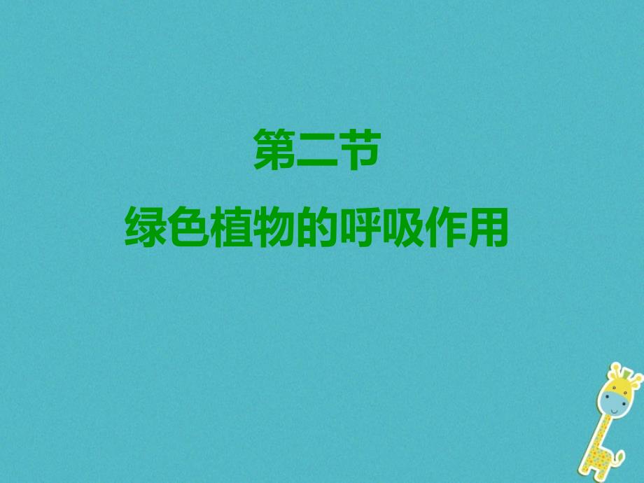 广东省汕头市七年级生物上册 3.5.2绿色植物的呼吸作用课件 （新版）新人教版_第2页
