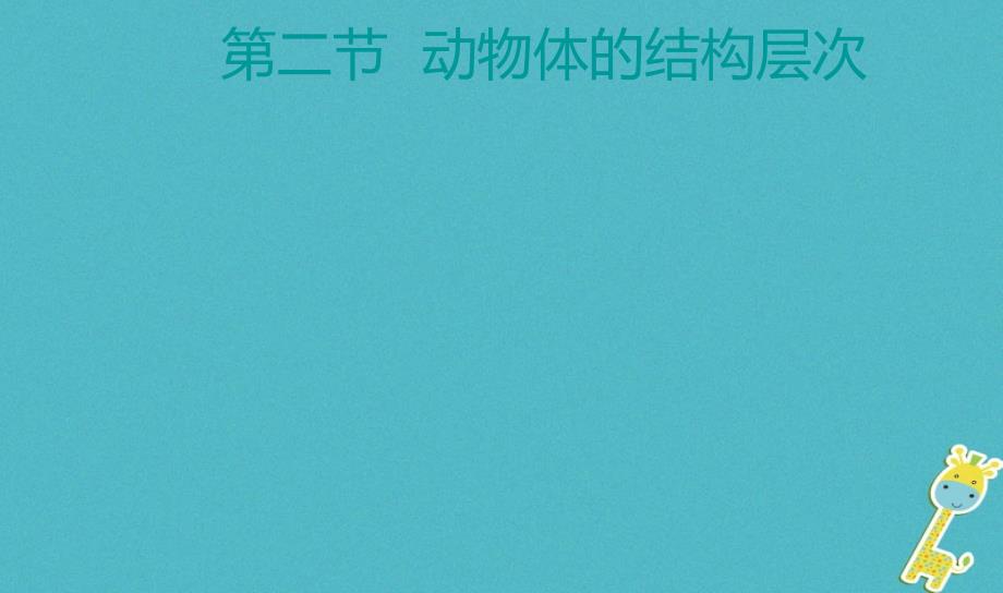 广东省汕头市七年级生物上册 第二单元 第二章 第二节《动物体的结构层次》课件 （新版）新人教版_第3页