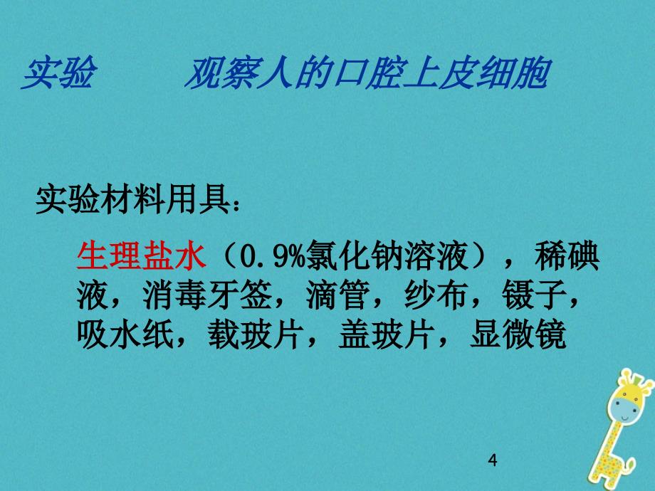 安徽省合肥市长丰县七年级生物上册2.1.3动物细胞课件4新版新人教版_第4页