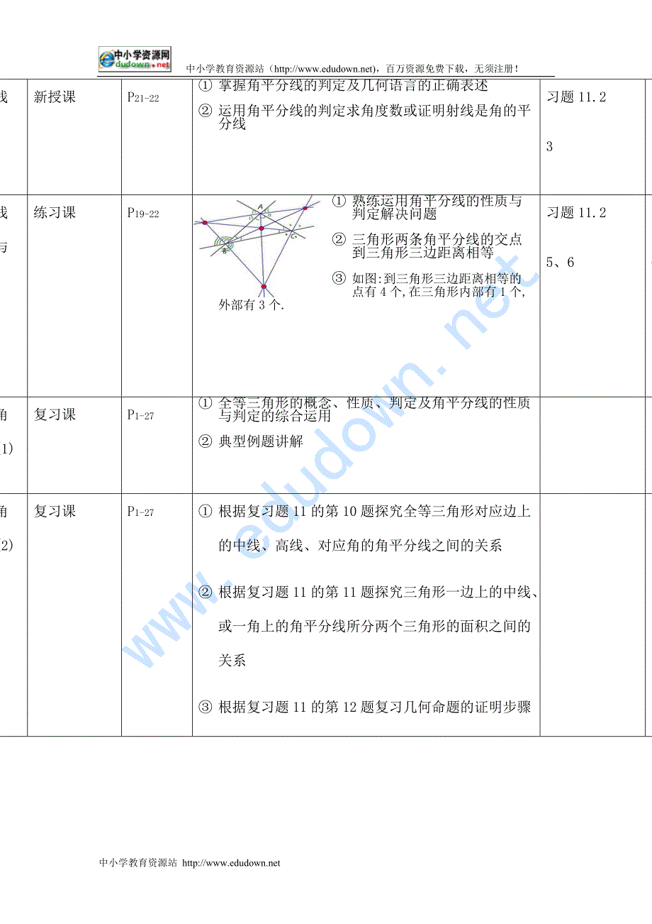 人教版数学八上11.1《全等三角形》word教案_第3页