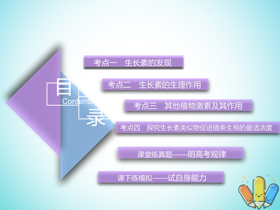 全国通用版2019届高考生物一轮复习第3部分稳态与环境第二单元植物的激素调节精准备考实用课件_第3页