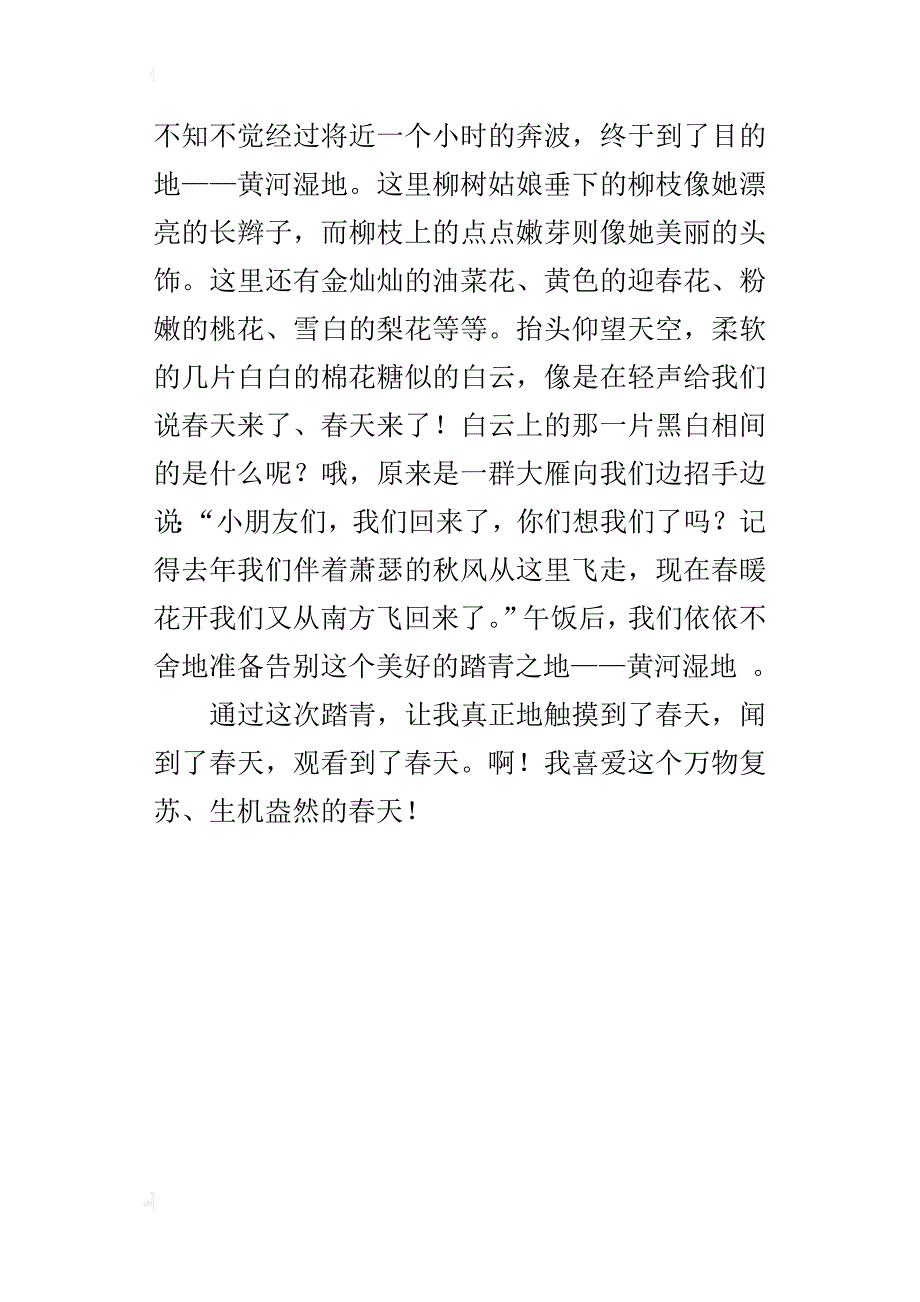 清明节踏青作文400字300字200字_第4页