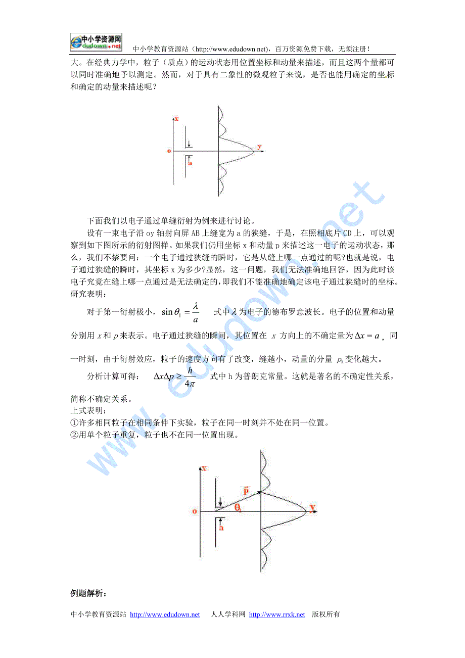 新课标鲁科版3-5 选修三4.3《实物粒子的波粒二象性》 WORD教案2_第3页