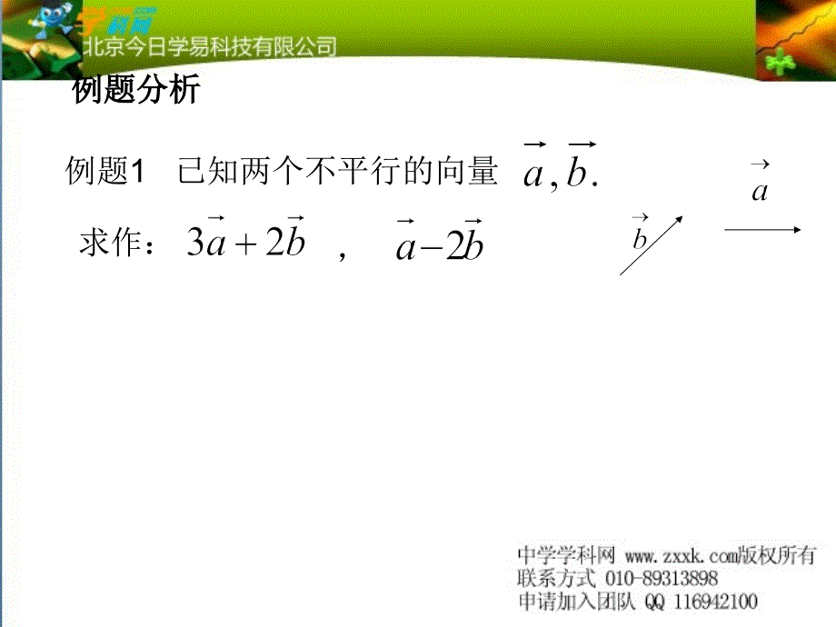 数学：24.7（一）《平面向量的分解1》(参考资料)上海教育版五四学制_第4页