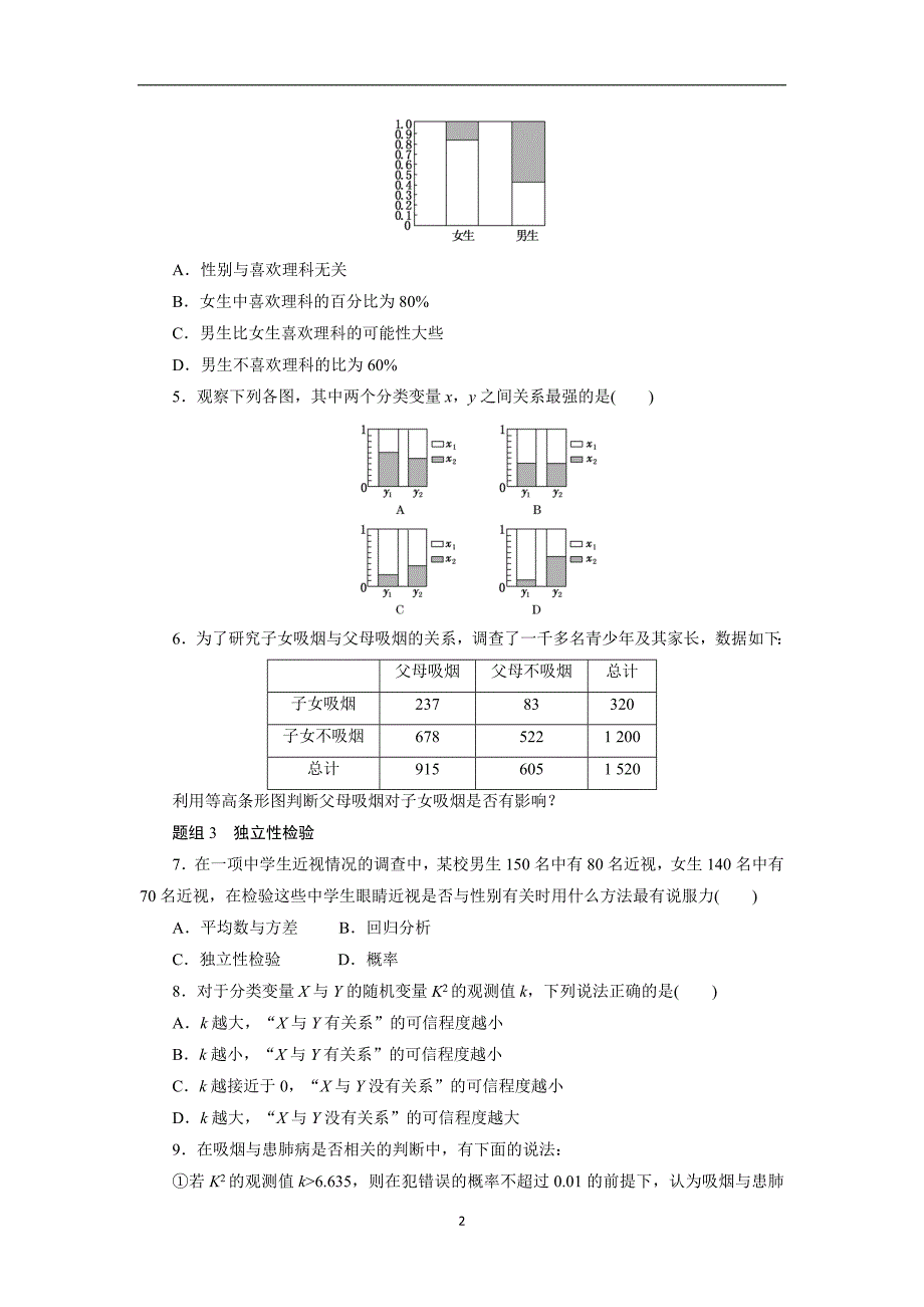 2017-2018学年高中数学人教a版选修1-2创新应用课下能力提升（二）含解析_第2页