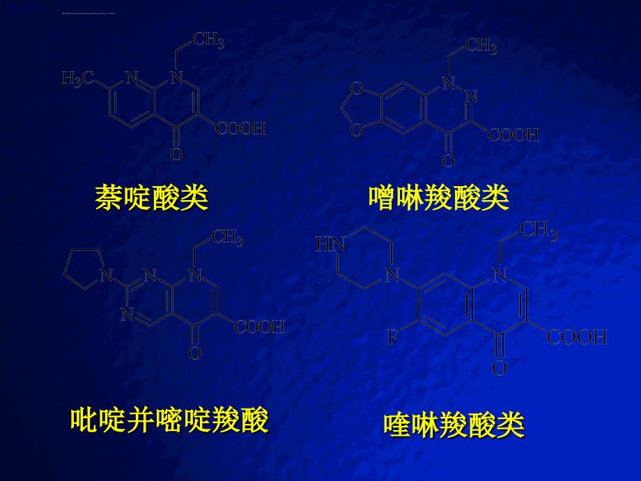 喹诺酮类抗菌药ppt课件_第4页