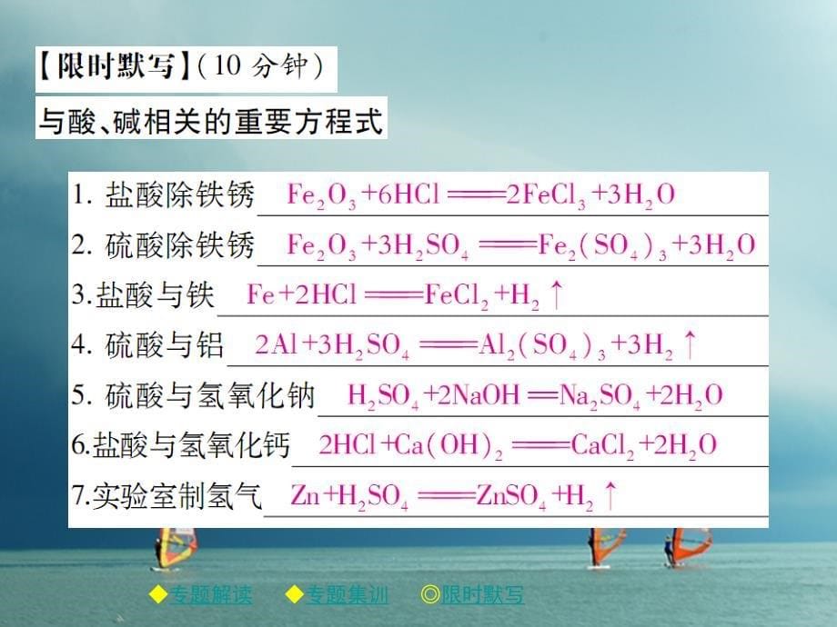 2018春九年级化学下册专题特训盐的组成及其溶解性习题课件（新版）新人教版_第5页