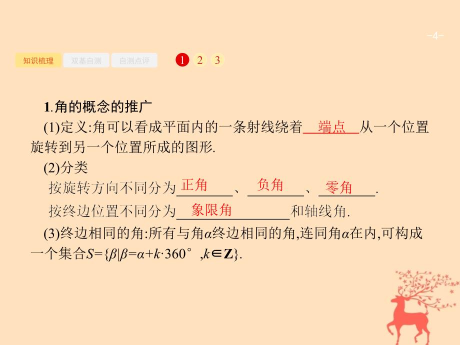 2019届高考数学一轮复习第四章三角函数、解三角形4.1任意角、弧度制及任意角的三角函数课件文新人教b版_第4页