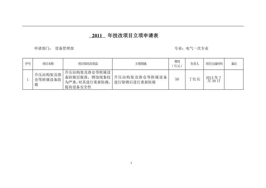 升压站构架及渣仓等附属设备防腐技改项目建议书_第5页