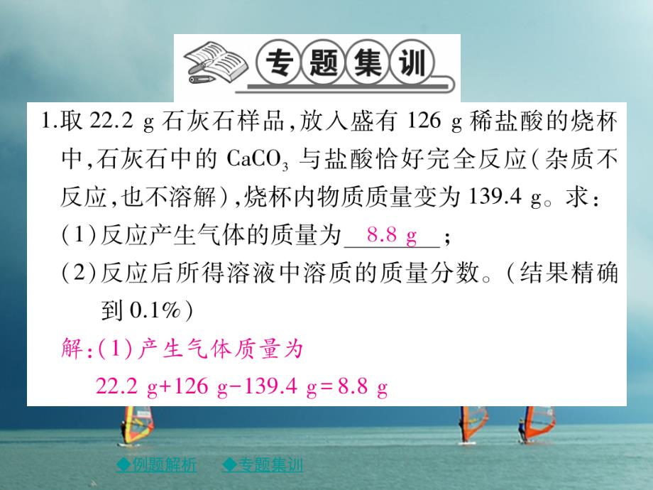 2018春九年级化学下册专题特训有关溶液质量分数的基本计算（一）习题课件（新版）新人教版_第4页