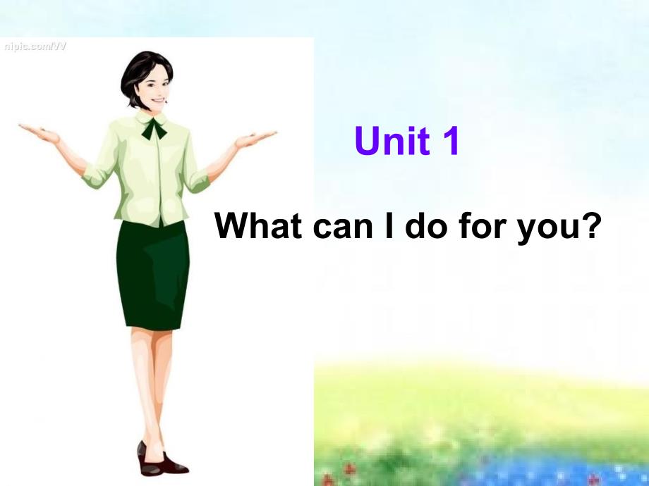 初中英语七年级下册module5-unit1 what can i do for you课件_第3页