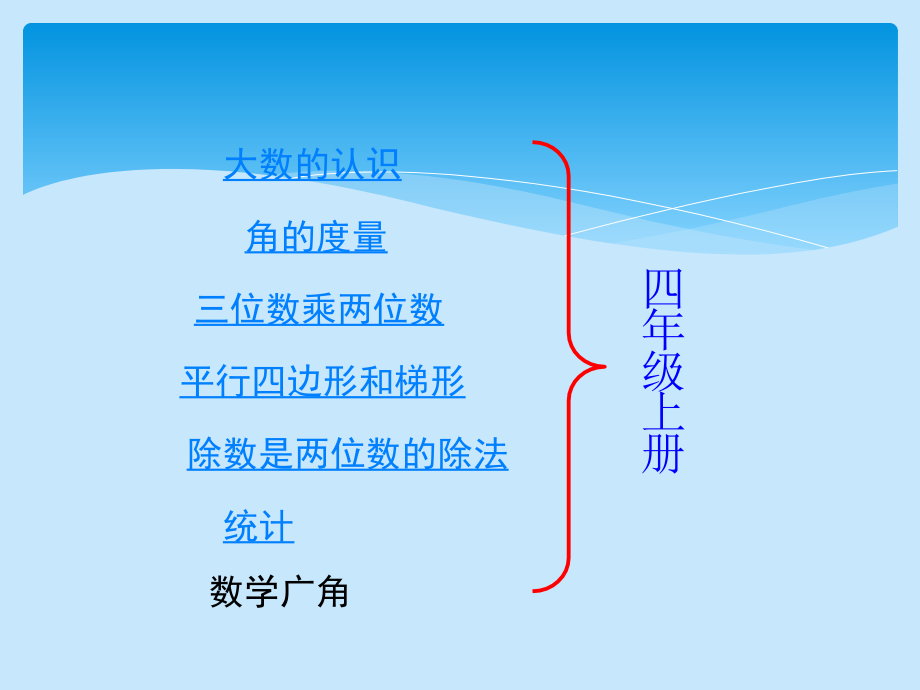 （用）人教版小学数学四年级上册总复习课件(2)_第1页