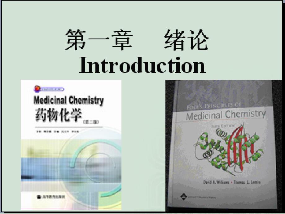 药物化学绪论ppt课件(1)_第1页