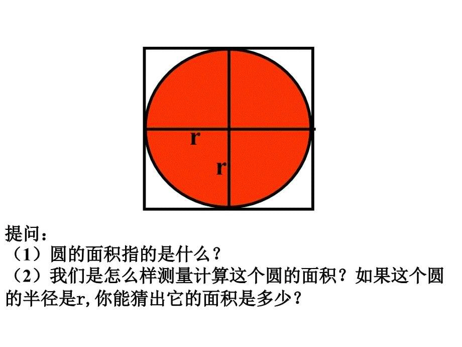 西师大版六年级数学上册《圆的面积8》ppt课件_第5页